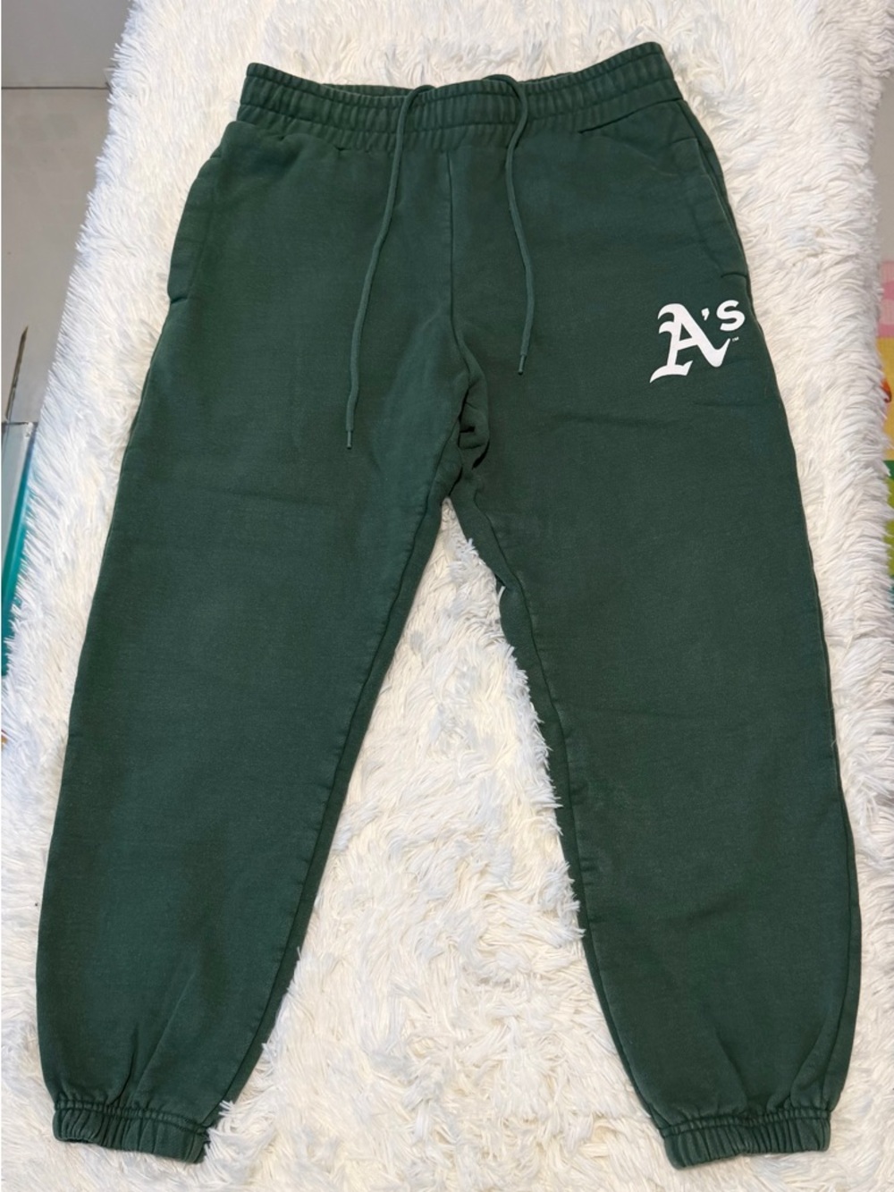 Athletic Logo Green Men’s Sweatpants